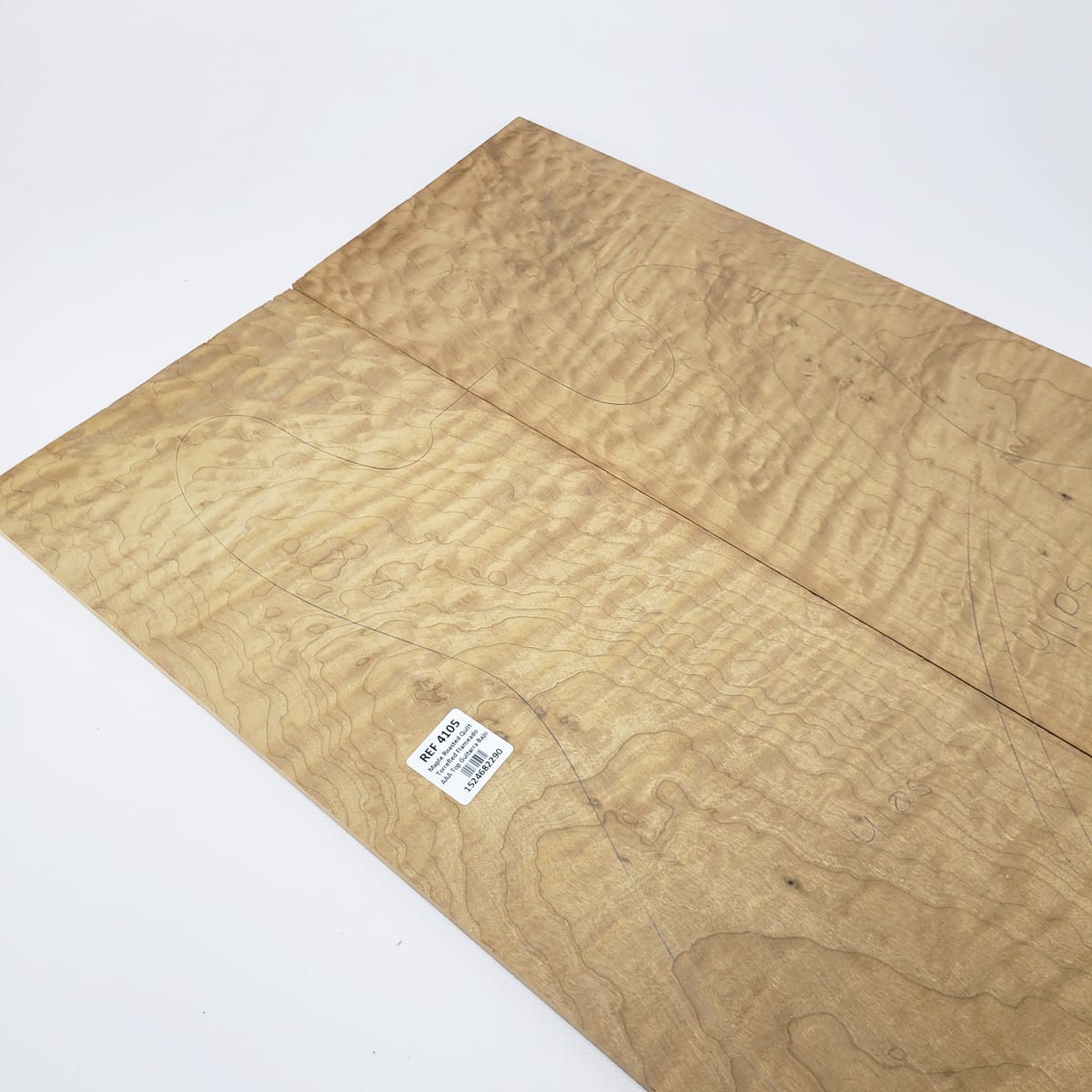 Madera para Top REF: 4105 de Maple Roasted Quilt Torrefied Flameado AAA para Guitarra/Bajo12