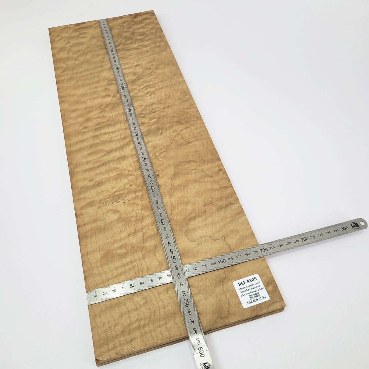 Madera para Top REF: 4105 de Maple Roasted Quilt Torrefied Flameado AAA para Guitarra/Bajo2