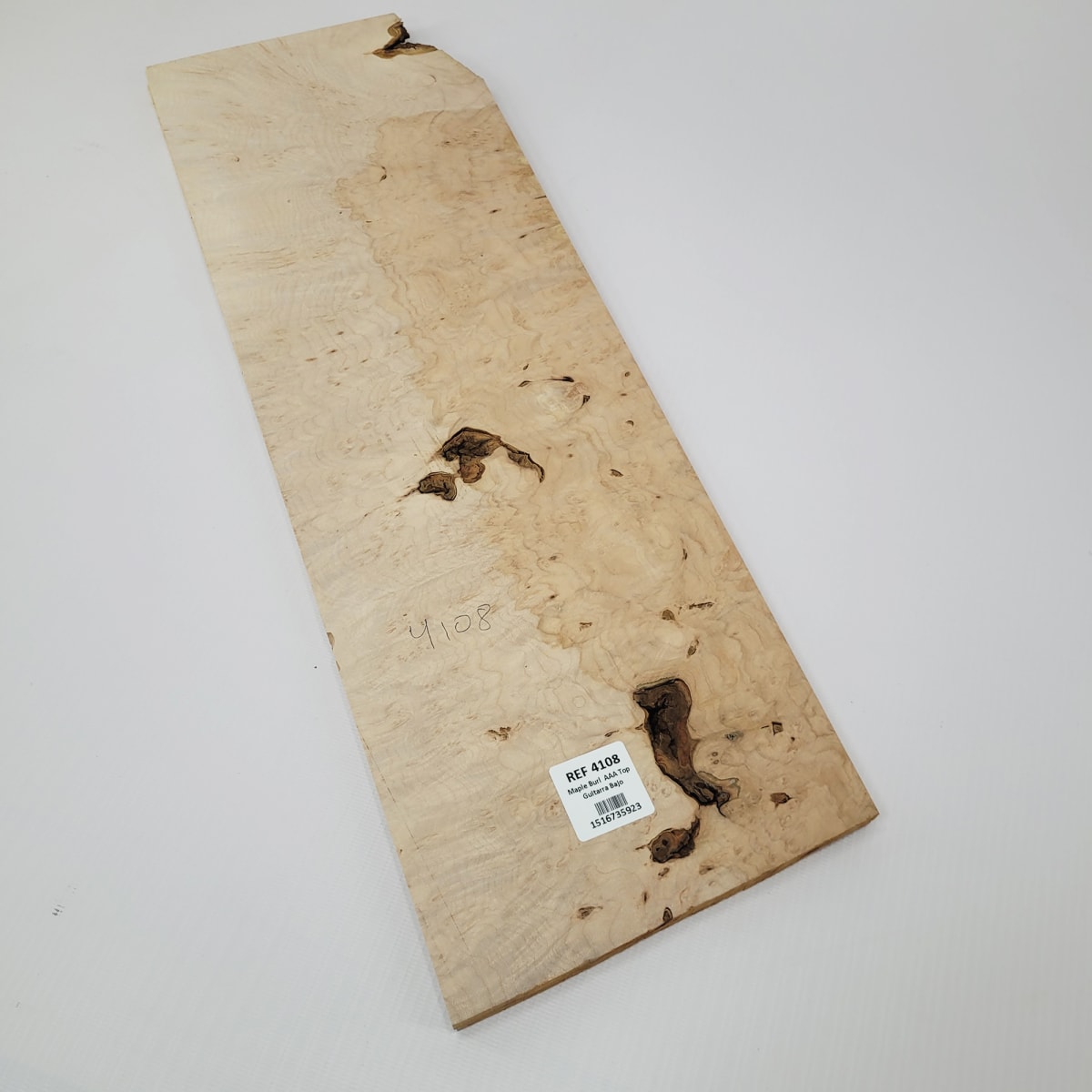 Madera para Top REF: 4108 de Maple Burl AAA para Guitarra/Bajo5
