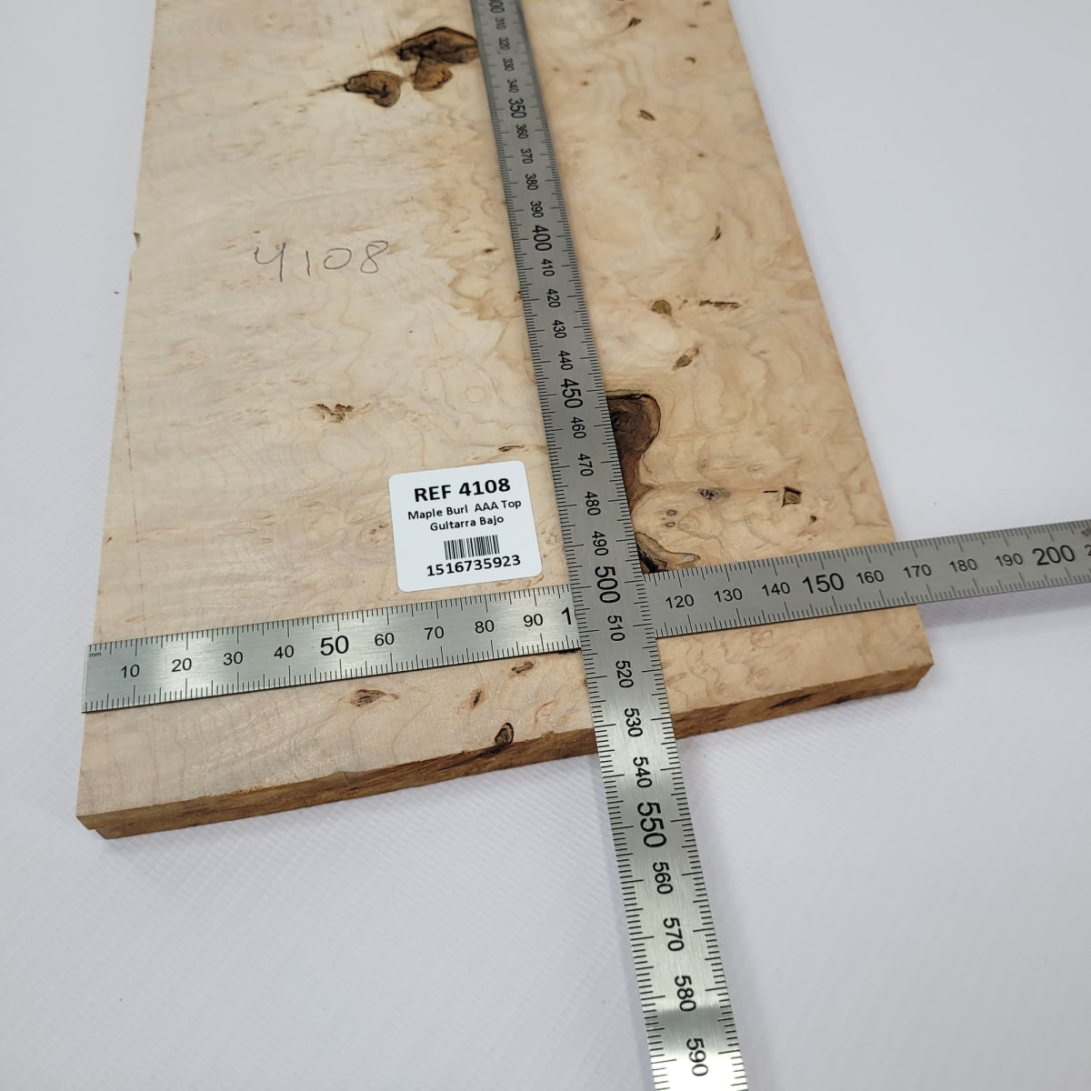 Madera para Top REF: 4108 de Maple Burl AAA para Guitarra/Bajo4