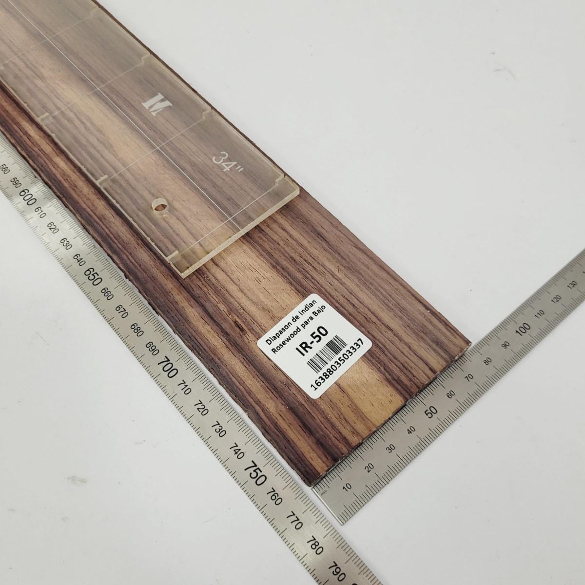 Pieza Unica IR-50 de Indian Rosewood Especial (Palosanto de la India) para Diapason de Bajo  / Corte Radial3