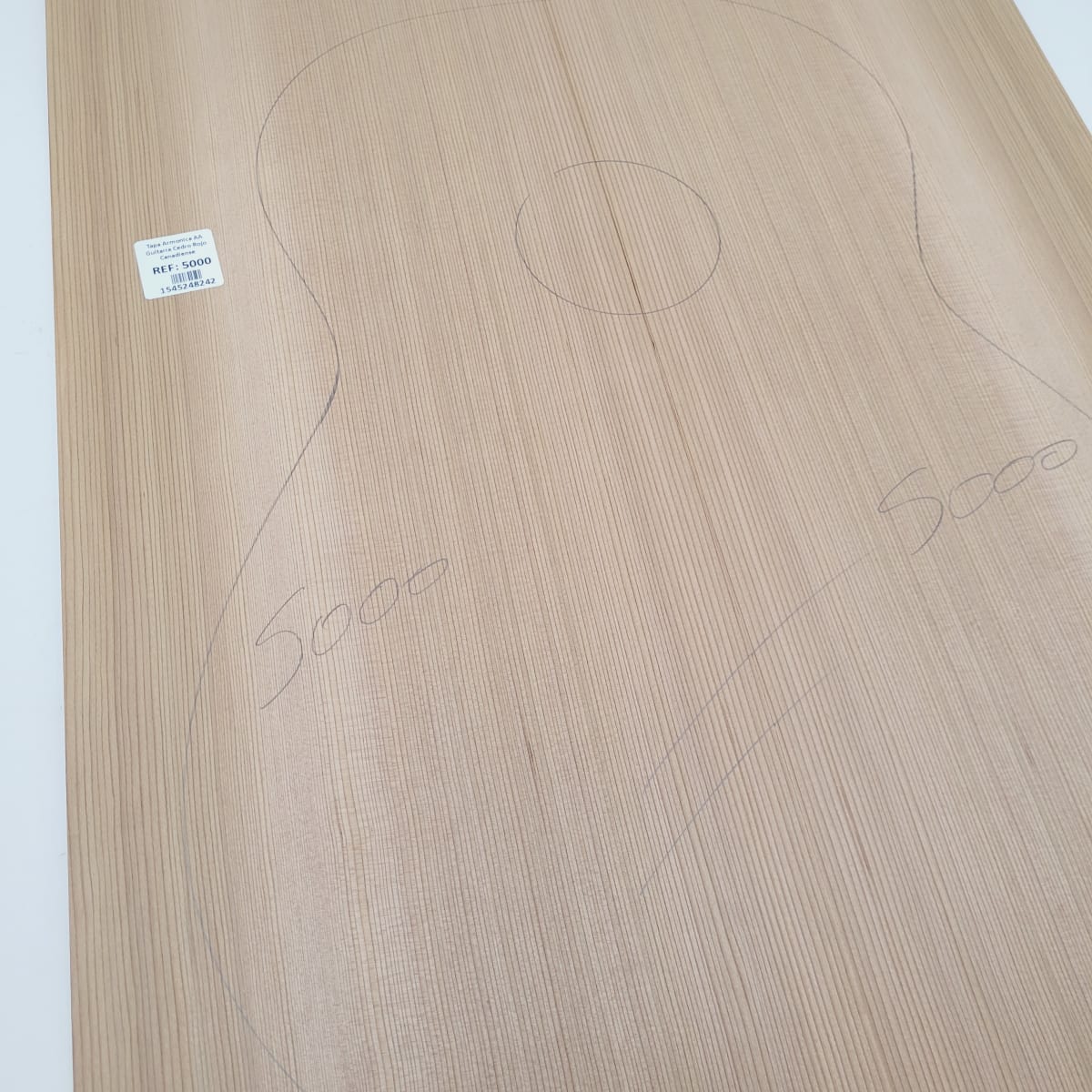 Madera para Tapa Armónica REF: 5000 de Cedro Rojo Canadiense Calidad AA para Guitarra6