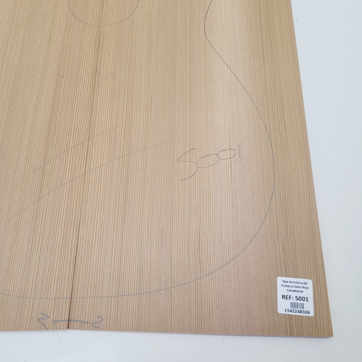 Madera para Tapa Armónica REF: 5001 de Cedro Rojo Canadiense Calidad AAA para Guitarra8