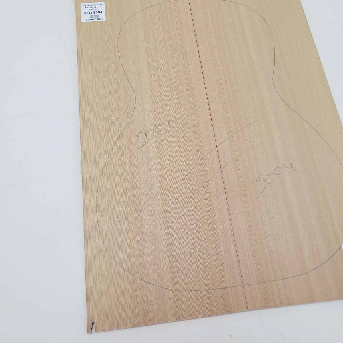 Madera para Tapa Armónica REF: 5004 de Cedro Rojo Canadiense Calidad AAA para Cuatro4