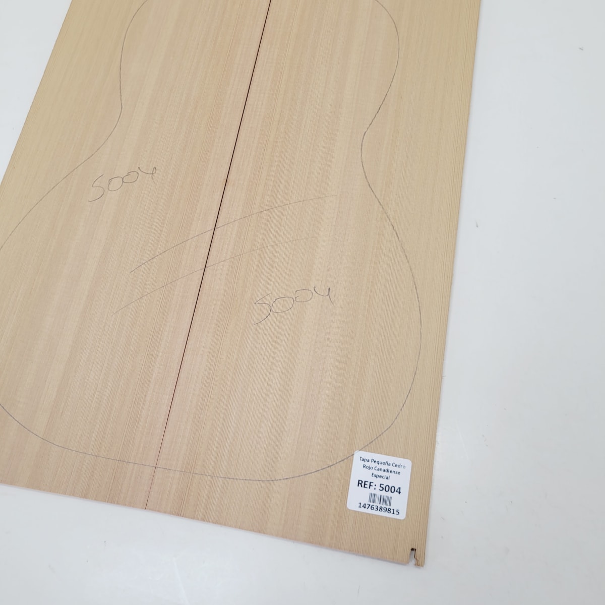 Madera para Tapa Armónica REF: 5004 de Cedro Rojo Canadiense Calidad AAA para Cuatro5