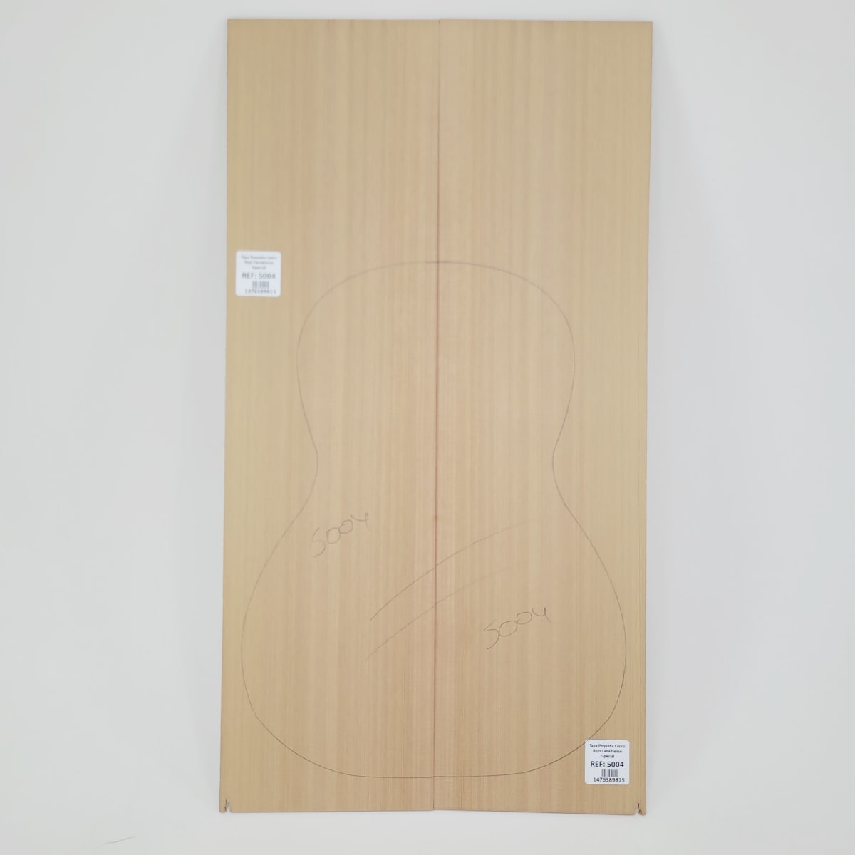 Madera para Tapa Armónica REF: 5004 de Cedro Rojo Canadiense Calidad AAA para Cuatro6