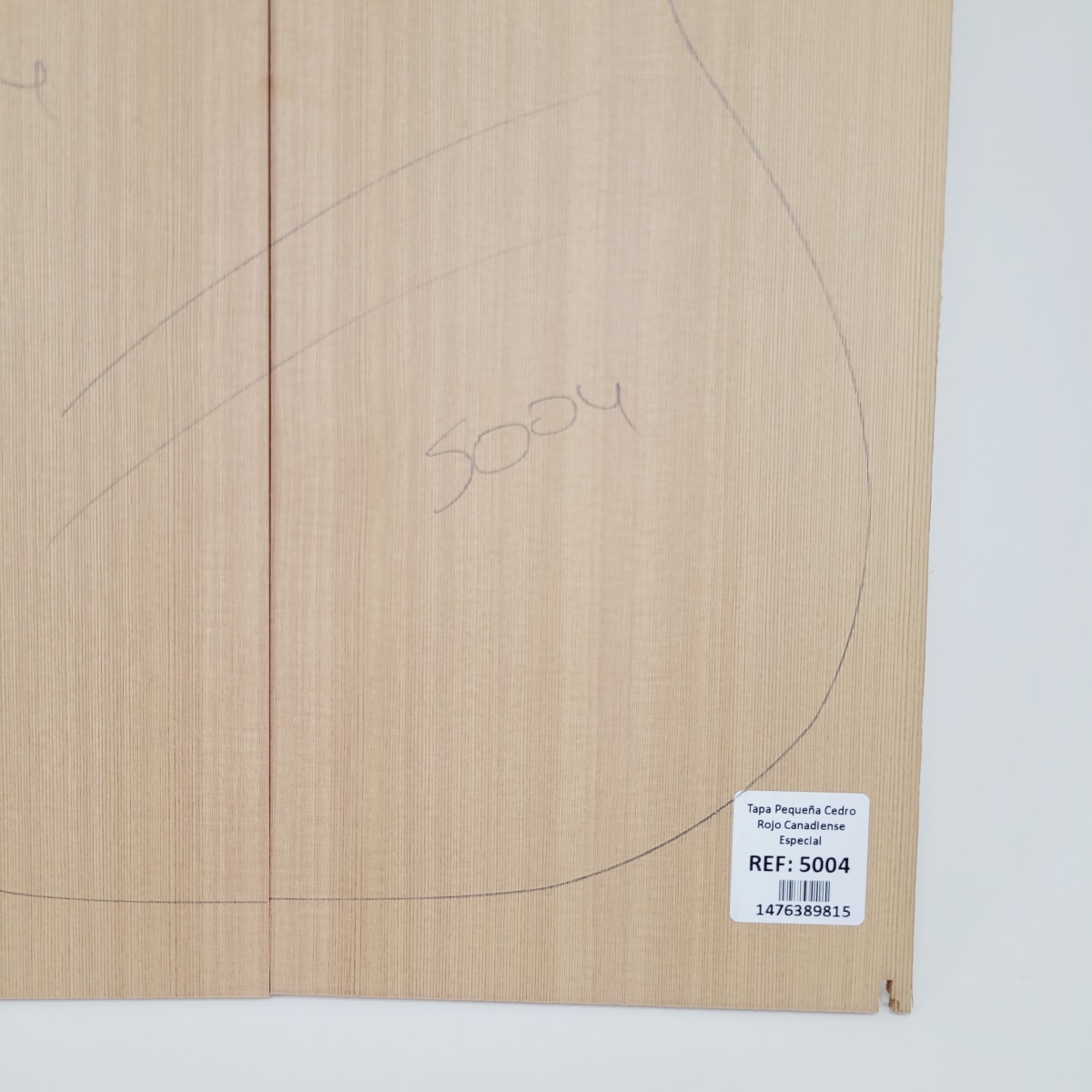 Madera para Tapa Armónica REF: 5004 de Cedro Rojo Canadiense Calidad AAA para Cuatro7