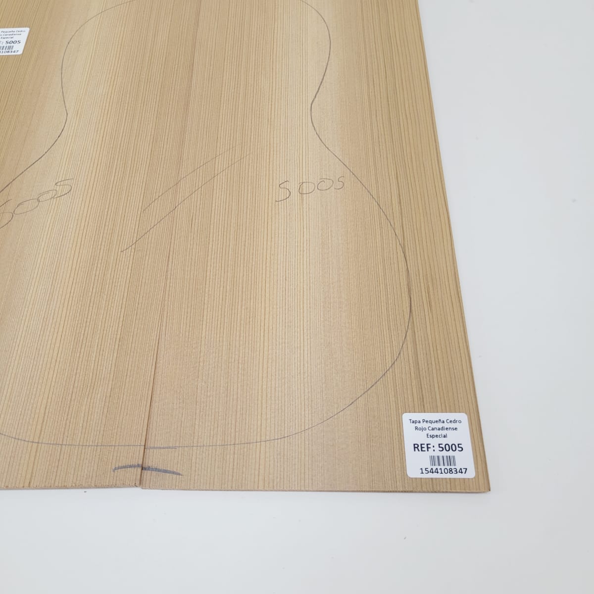 Madera para Tapa Armónica REF: 5005 de Cedro Rojo Canadiense Calidad AAA para Cuatro4