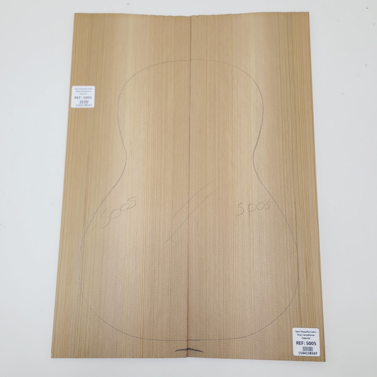 Madera para Tapa Armónica REF: 5005 de Cedro Rojo Canadiense Calidad AAA para Cuatro3