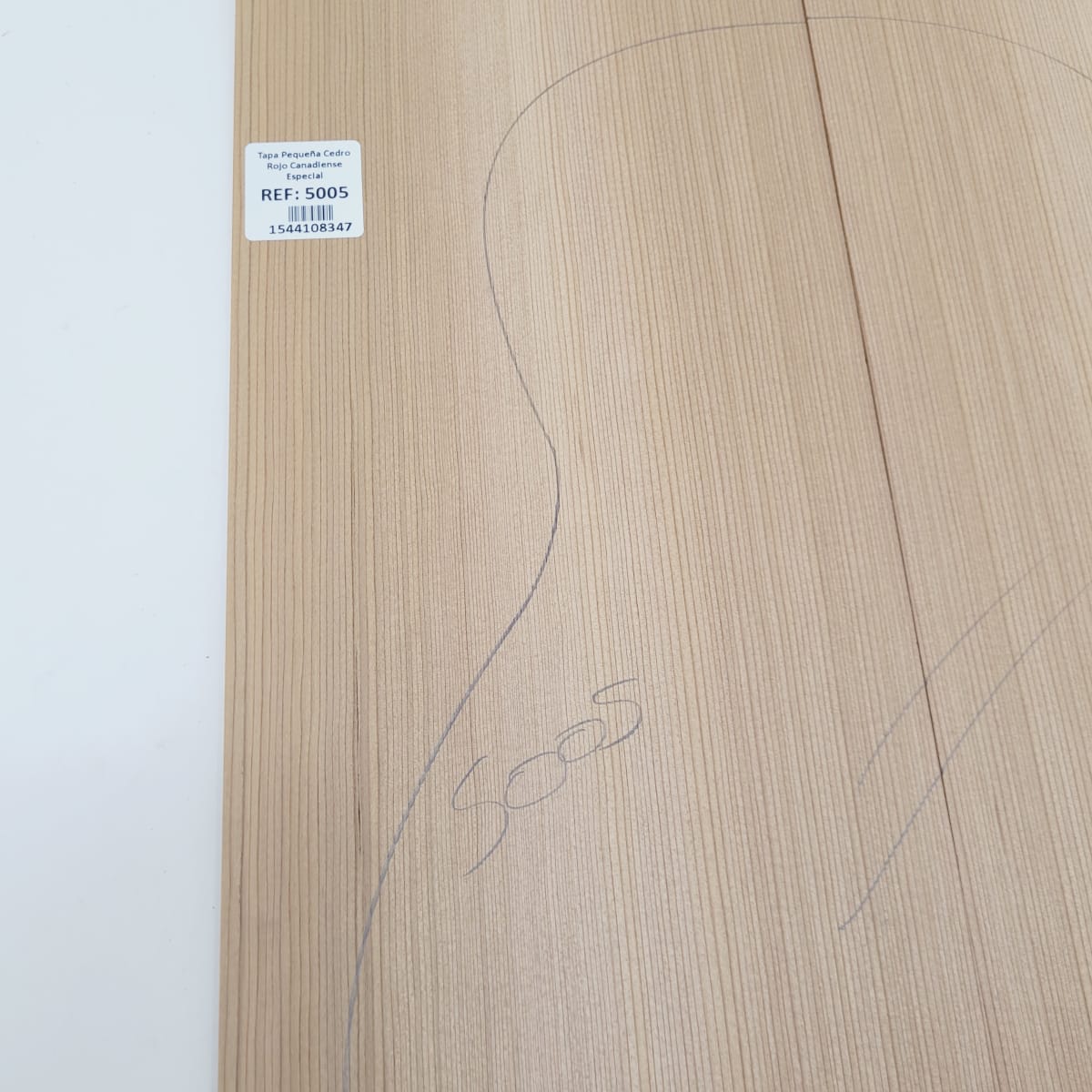 Madera para Tapa Armónica REF: 5005 de Cedro Rojo Canadiense Calidad AAA para Cuatro6