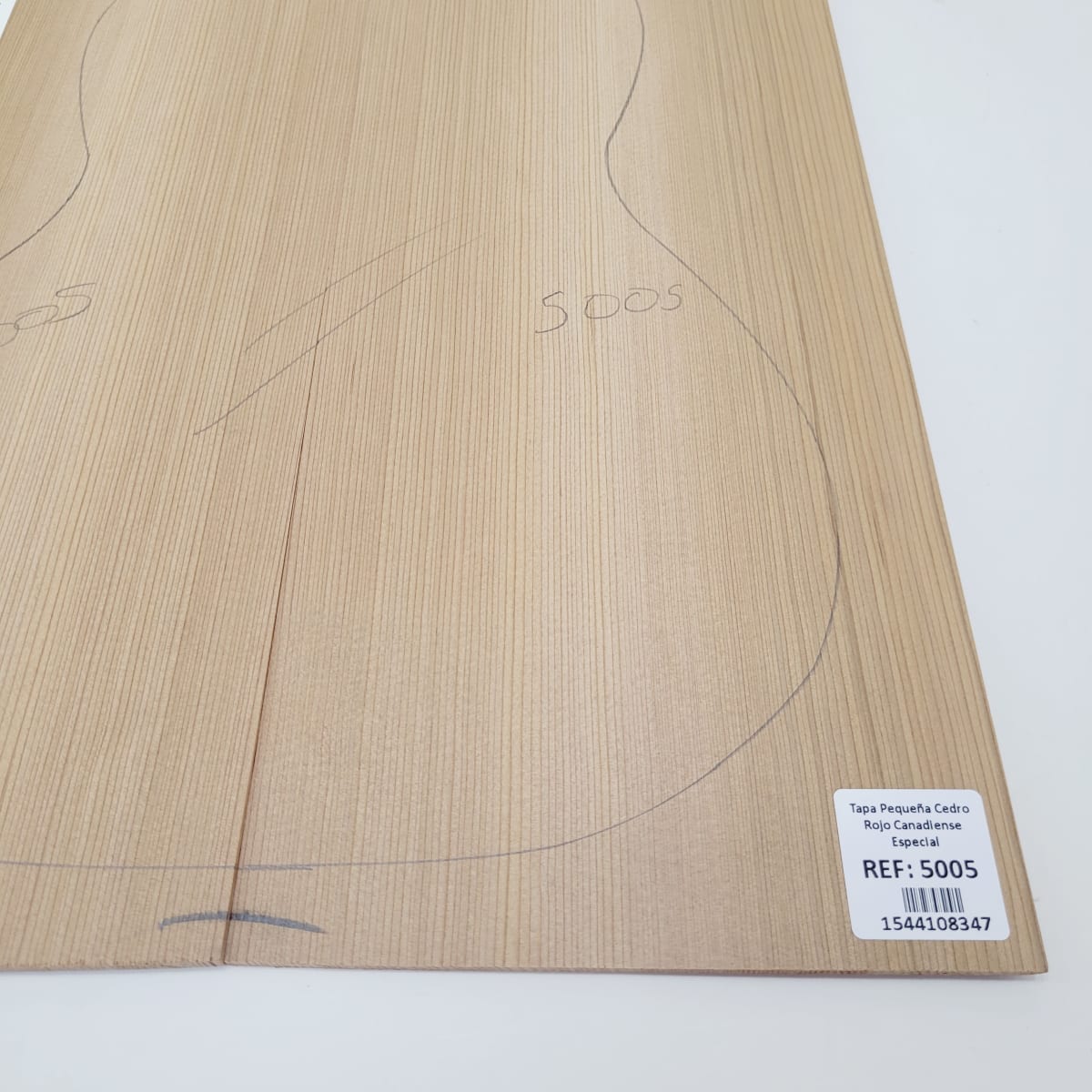 Madera para Tapa Armónica REF: 5005 de Cedro Rojo Canadiense Calidad AAA para Cuatro7