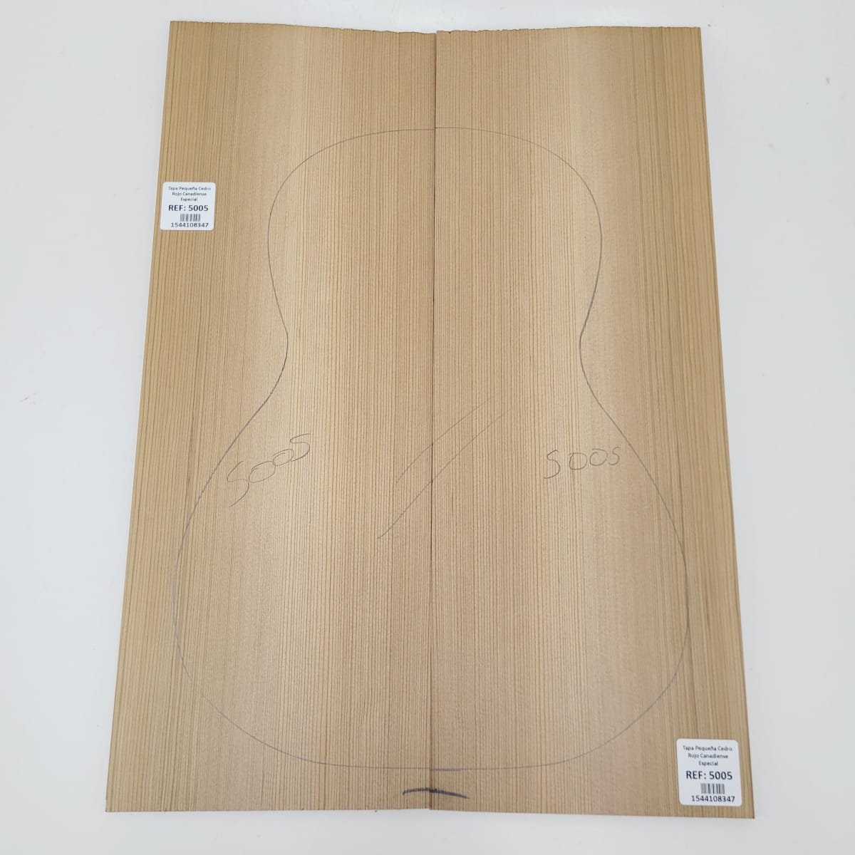 Madera para Tapa Armónica REF: 5005 de Cedro Rojo Canadiense Calidad AAA para Cuatro8