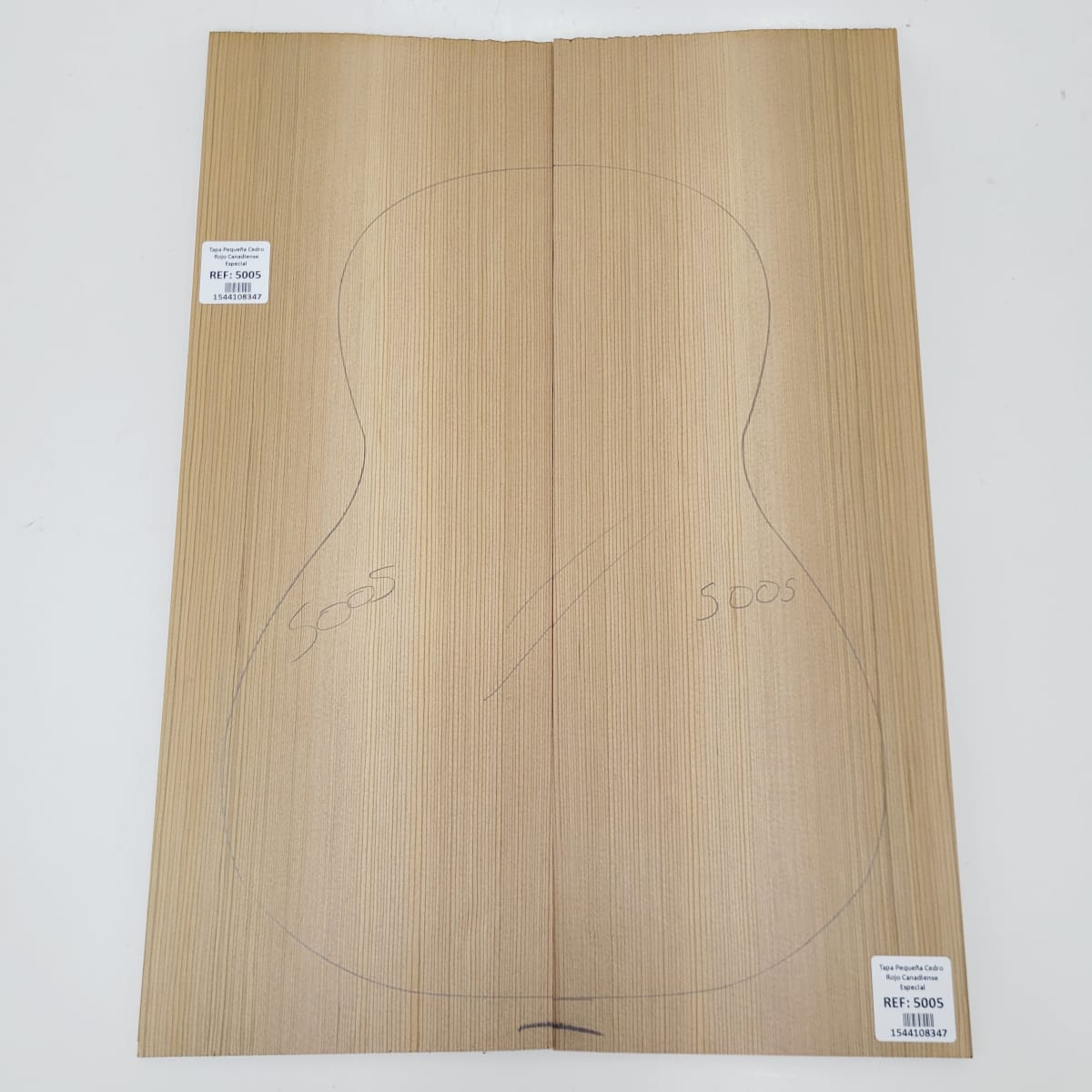 Madera para Tapa Armónica REF: 5005 de Cedro Rojo Canadiense Calidad AAA para Cuatro 0