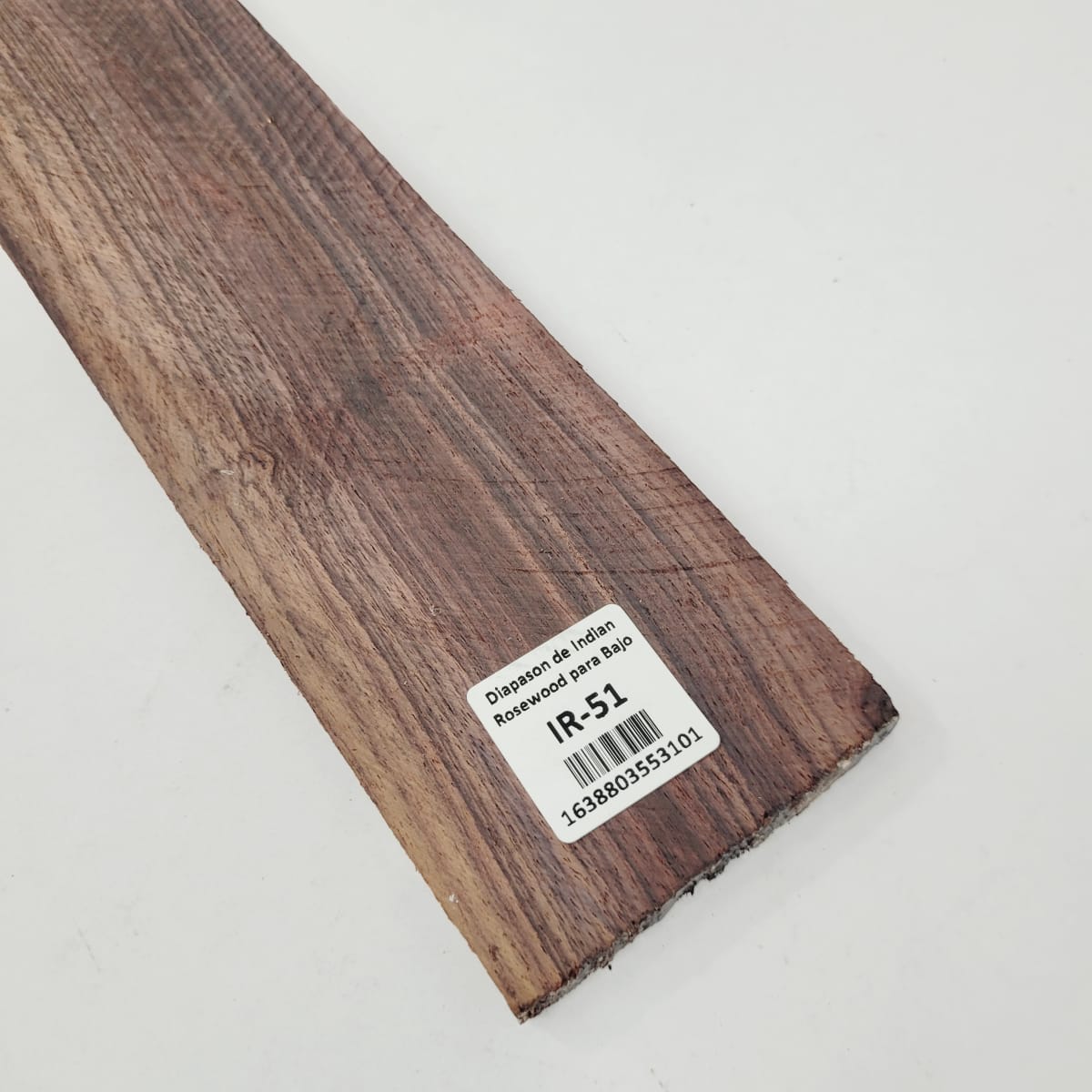 Pieza Unica IR-51 de Indian Rosewood Especial (Palosanto de la India) para Diapason de Bajo  / Corte Radial6