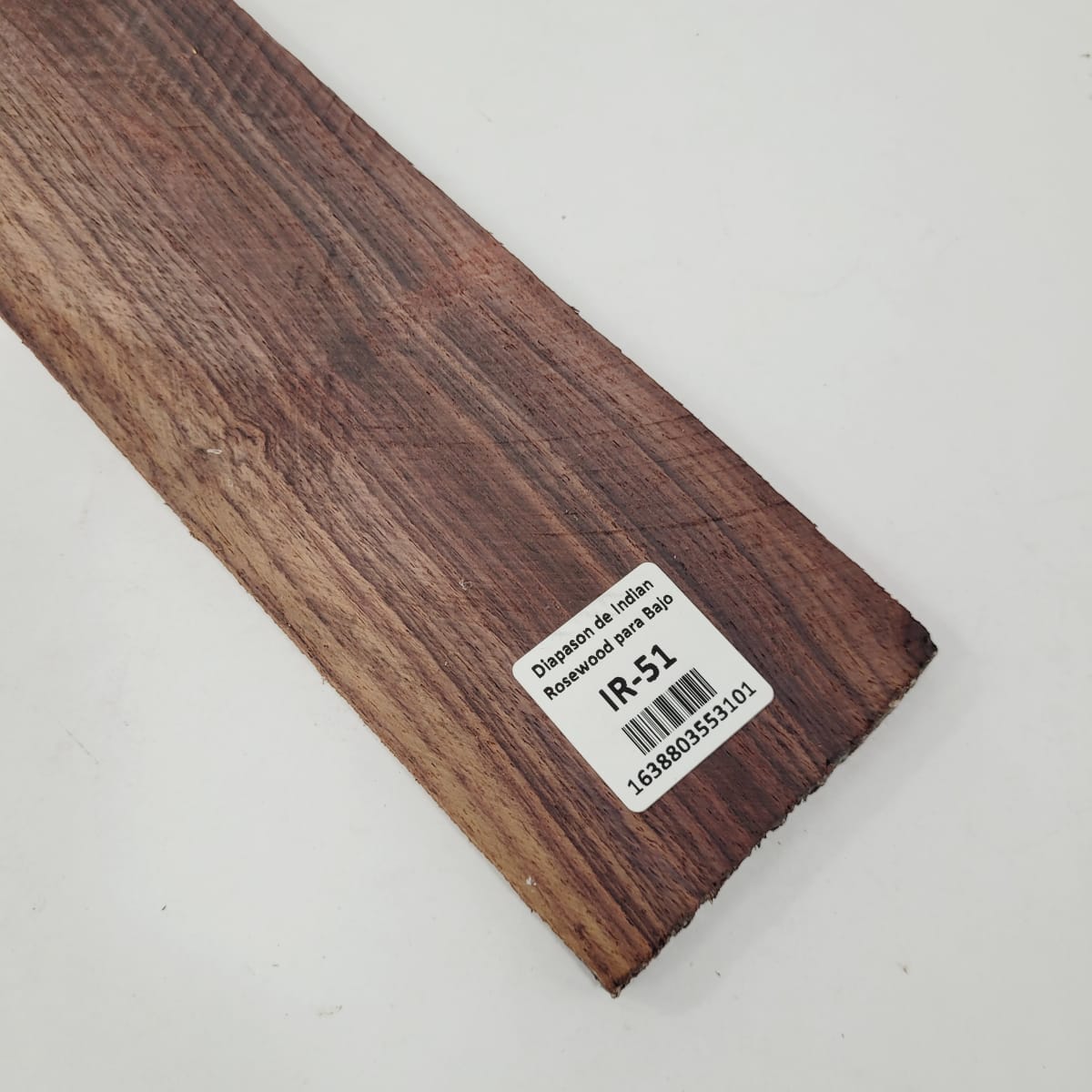 Pieza Unica IR-51 de Indian Rosewood Especial (Palosanto de la India) para Diapason de Bajo  / Corte Radial7