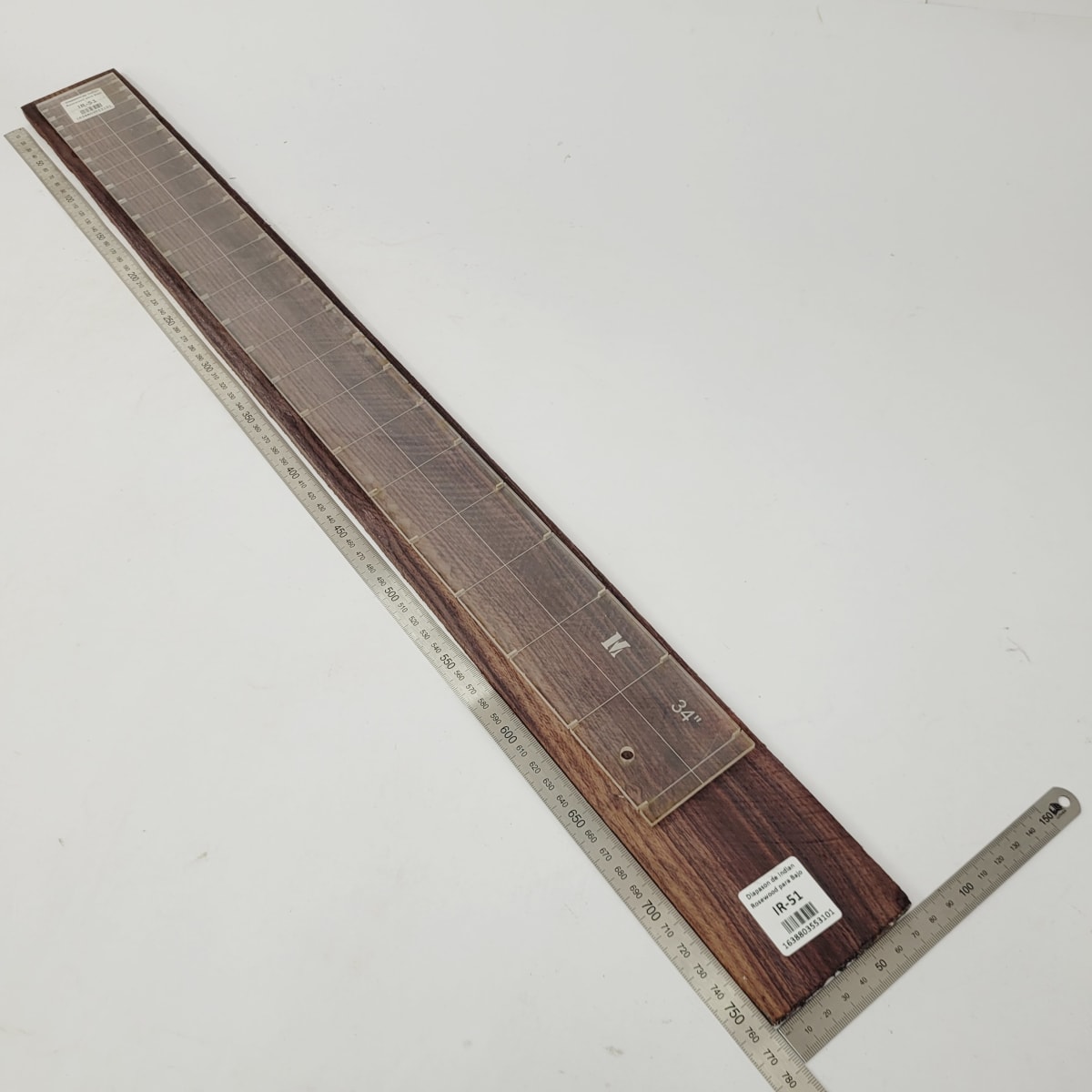 Pieza Unica IR-51 de Indian Rosewood Especial (Palosanto de la India) para Diapason de Bajo  / Corte Radial2