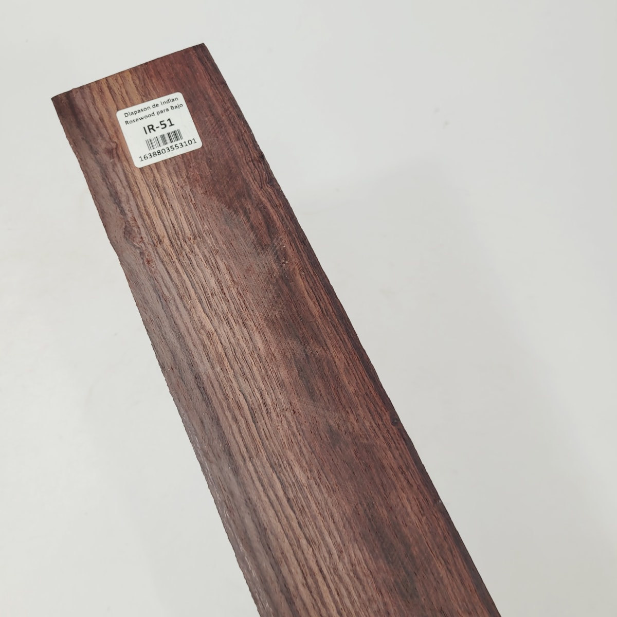 Pieza Unica IR-51 de Indian Rosewood Especial (Palosanto de la India) para Diapason de Bajo  / Corte Radial9