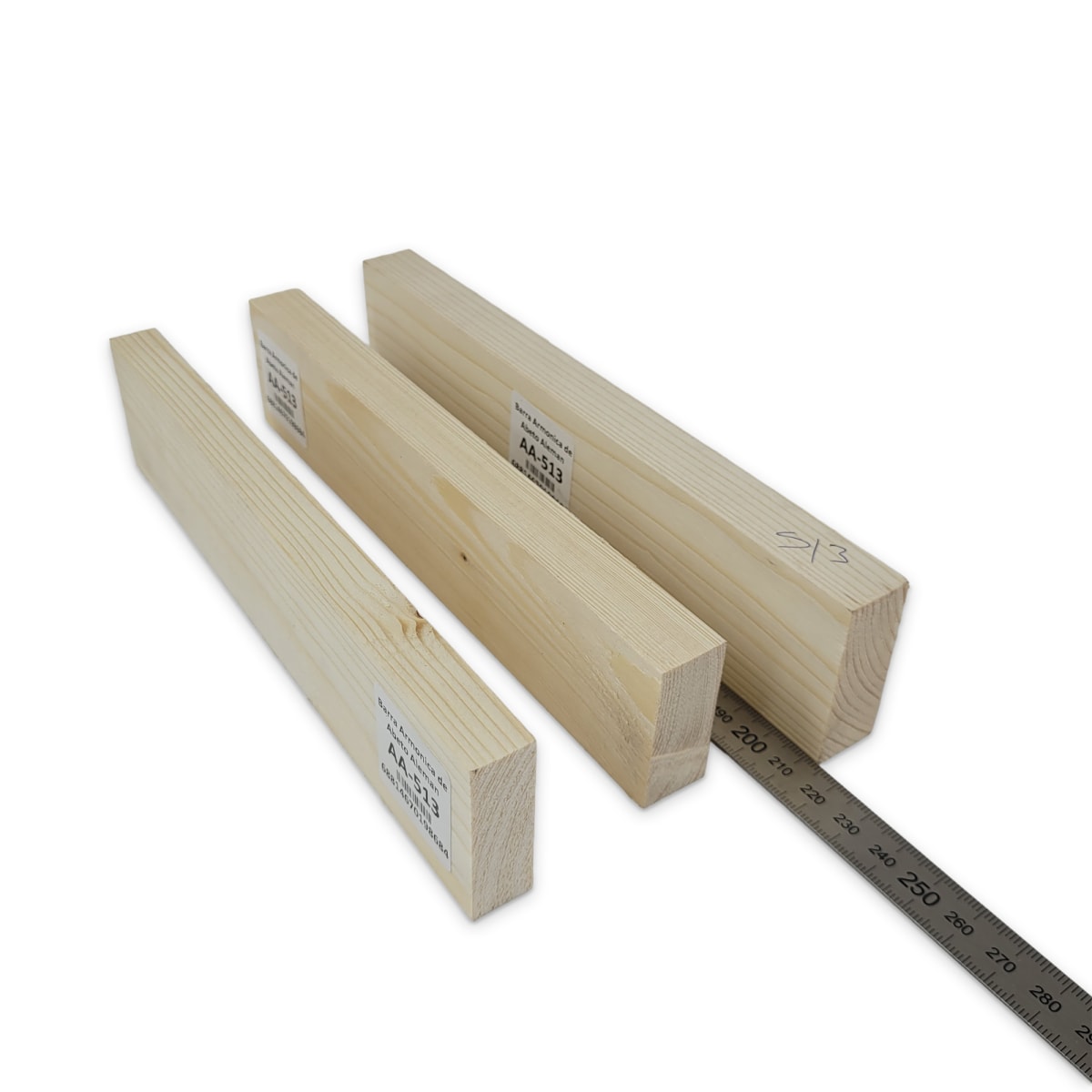 Set de 3 Barras Armonicas AA-513 de Abeto Aleman para Armado Interno2