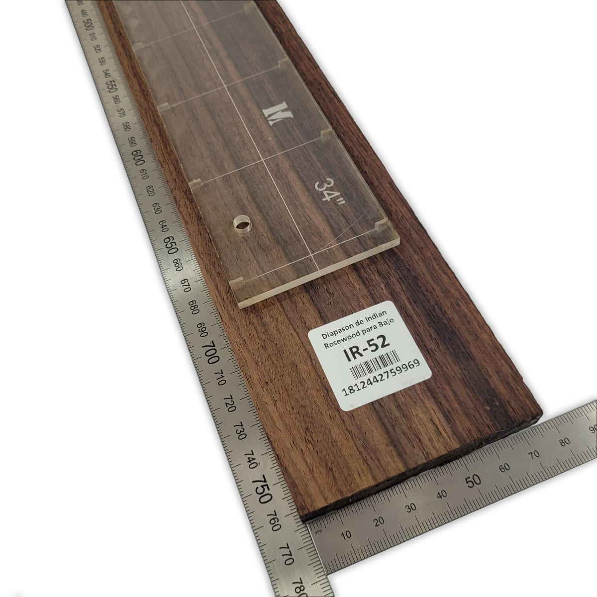 Diapason de Bajo IR-52 de Indian Rosewood Especial (Palosanto de la India) Corte Radial2