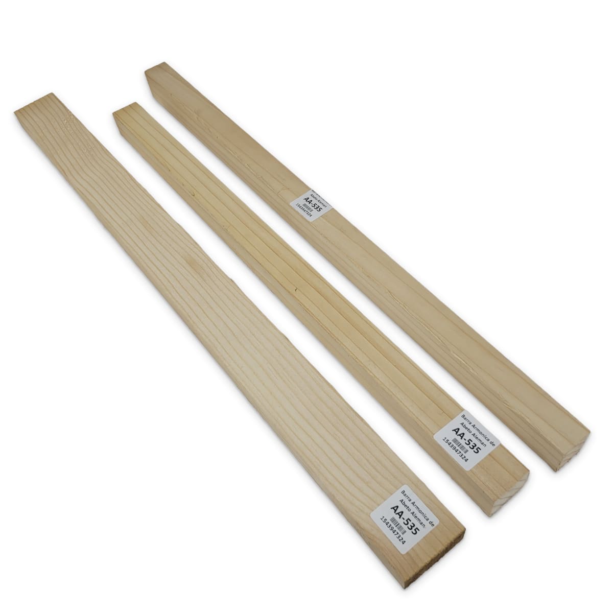 Set de 3 Barras Armonicas AA-535 de Abeto Aleman para Armado Interno 0