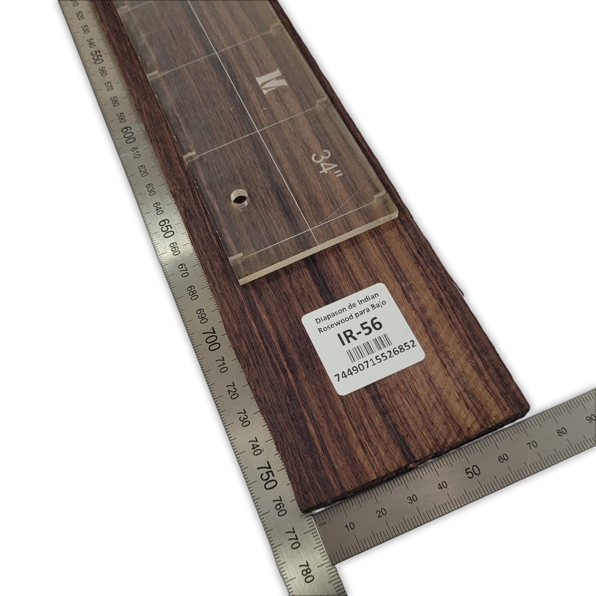 Diapason de Bajo IR-56 de Indian Rosewood Especial (Palosanto de la India) Corte Radial3