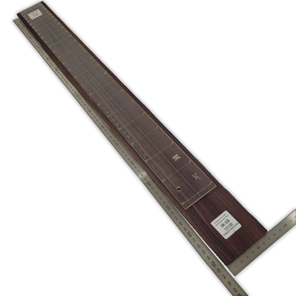Diapason de Bajo IR-59 de Indian Rosewood Especial (Palosanto de la India) Corte Radial2