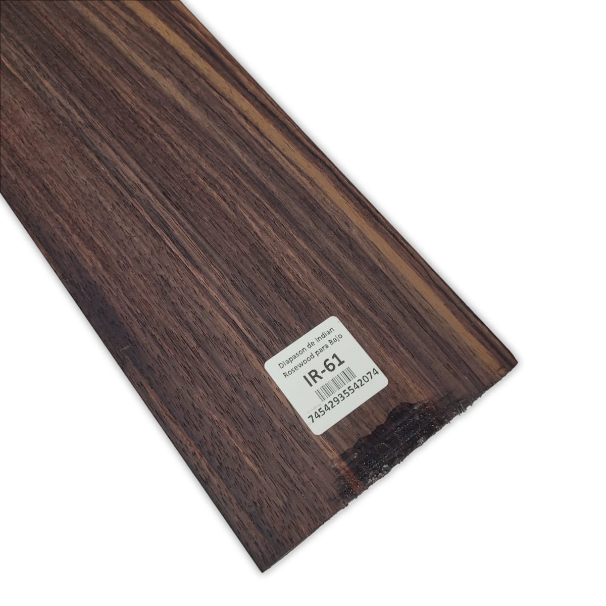 Diapason IR-61 de Indian Rosewood Especial (Palosanto de la India) Corte Radial para Bajo de 5-6 Cuerdas5