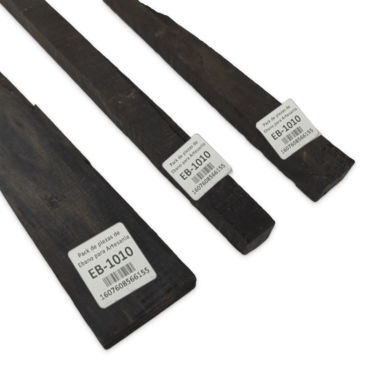 Set de 3 Piezas EB-1010 de Ebano Negro para Artesania6