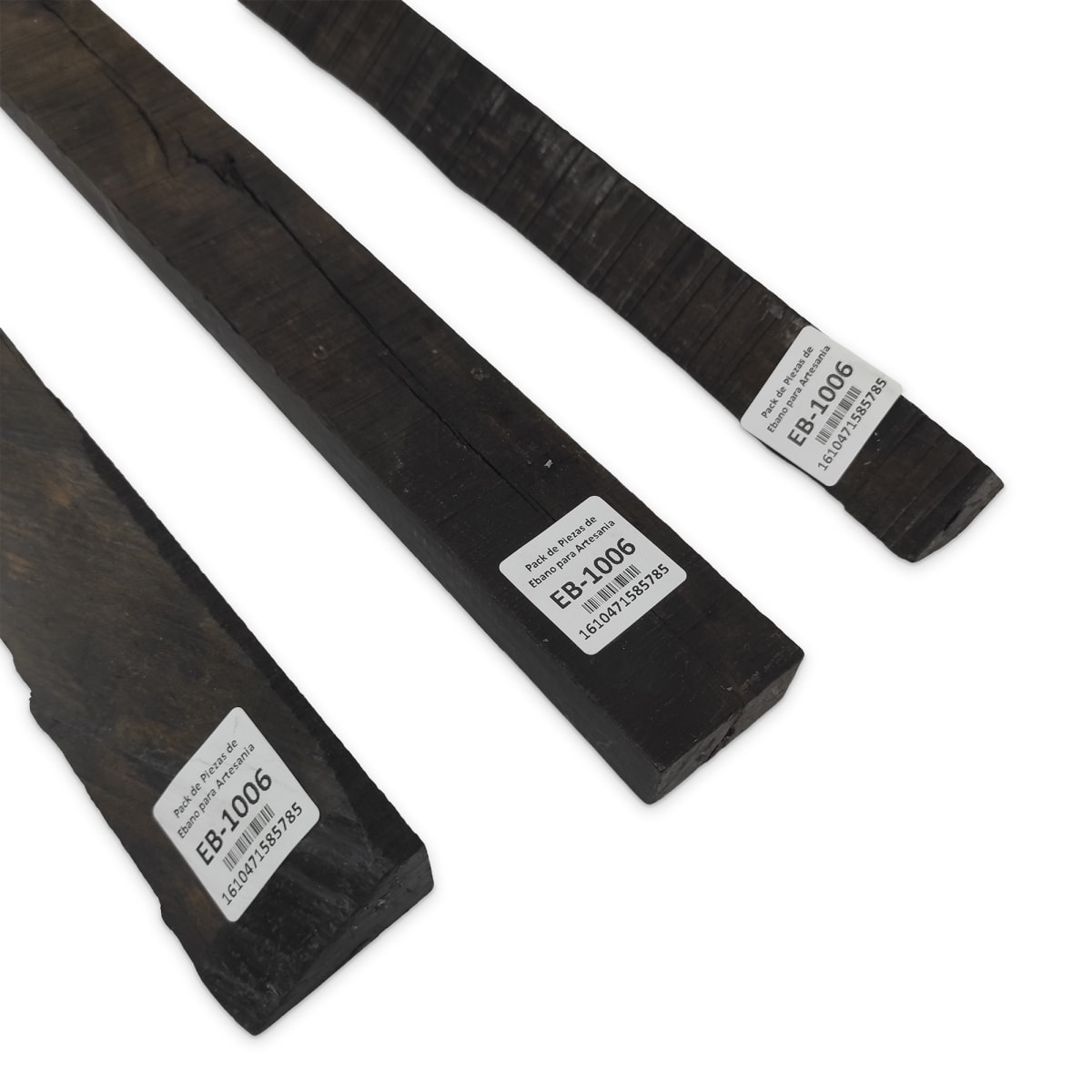 Set de 3 Piezas EB-1006 de Ebano Negro para Artesania6