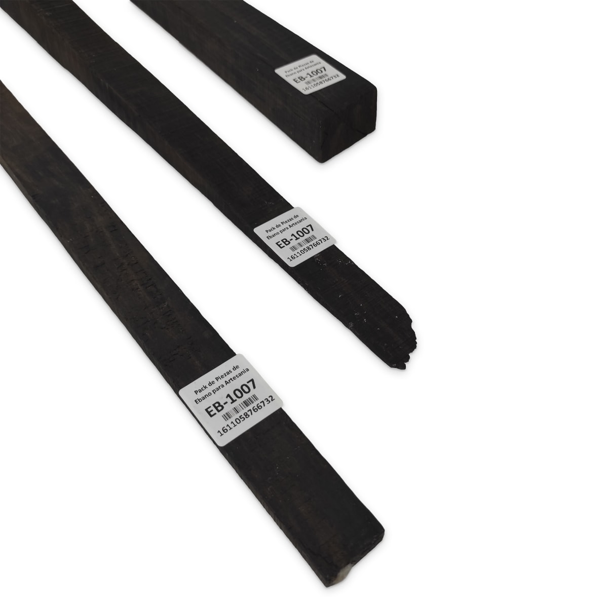 Set de 3 Piezas EB-1007 de Ebano Negro para Artesania6