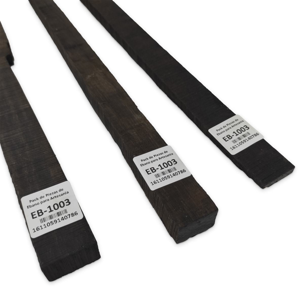 Set de 3 Piezas EB-1003 de Ebano Negro para Artesania6