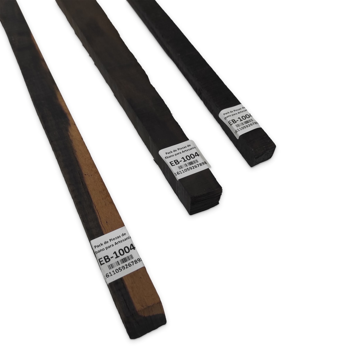 Set de 3 Piezas EB-1004 de Ebano Negro para Artesania6