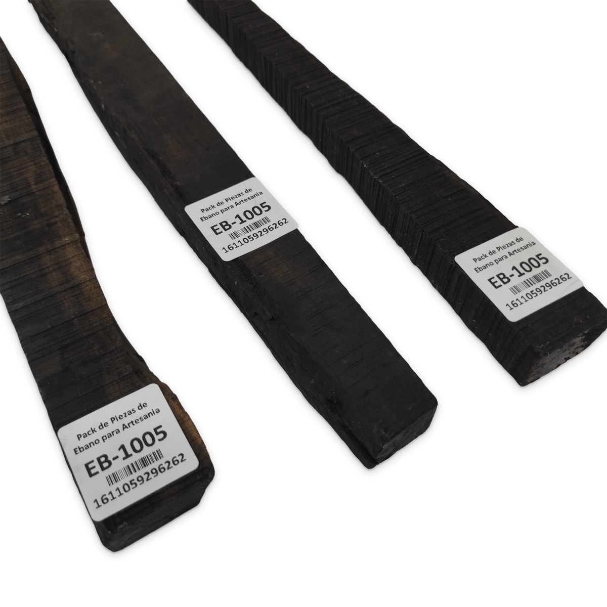 Set de 3 Piezas EB-1005 de Ebano Negro para Artesania6