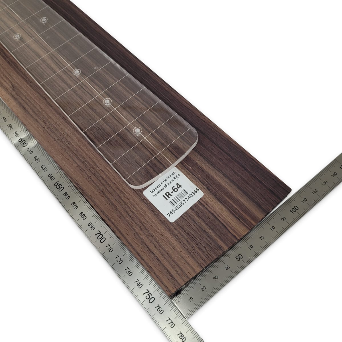 Diapason IR-64 de Indian Rosewood Especial (Palosanto de la India) Corte Radial para Bajo de 5-6 Cuerdas3