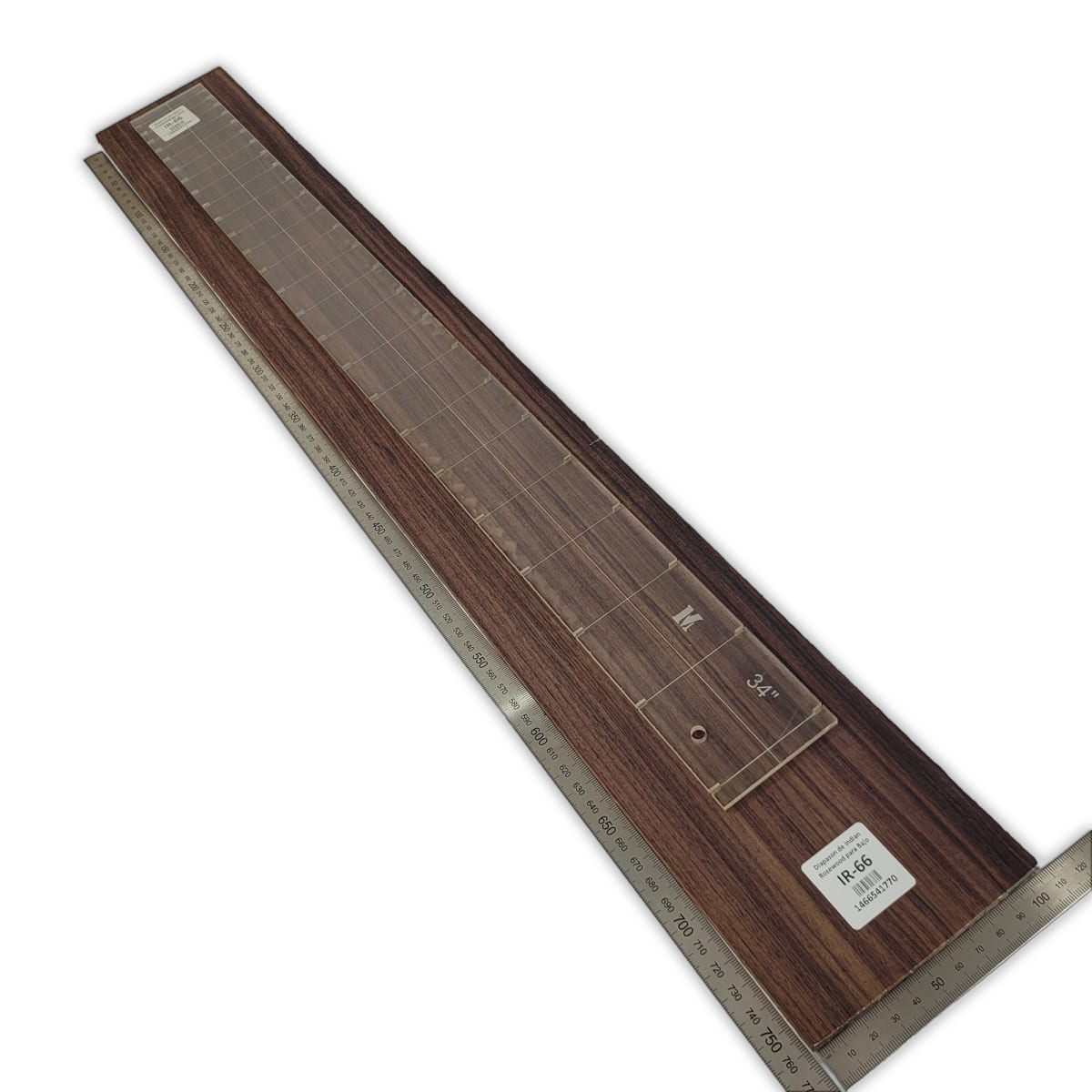 Diapason IR-66 de Indian Rosewood Especial (Palosanto de la India) Corte Radial para Bajo de 5-6 Cuerdas2