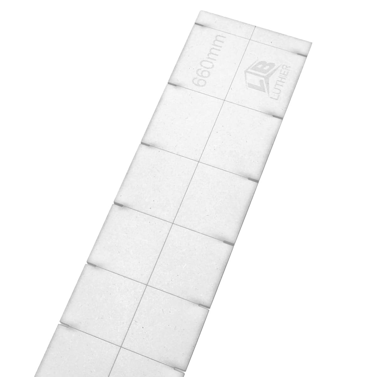 Plantilla en Acrilico para Diapason de Guitarra Clasica. Escala 6601