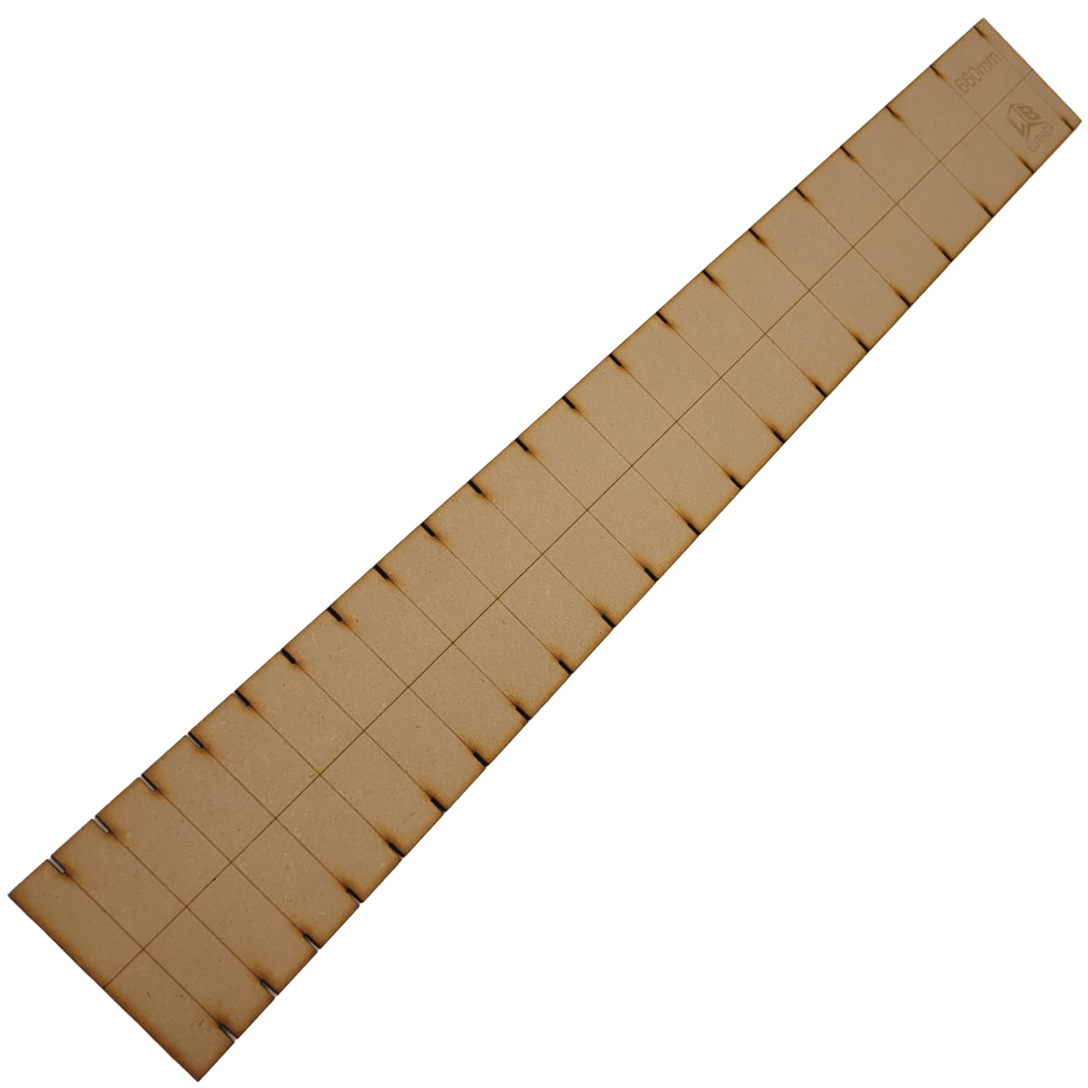 Plantilla en MDF para Diapason de Guitarra Clasica. Escala 6602