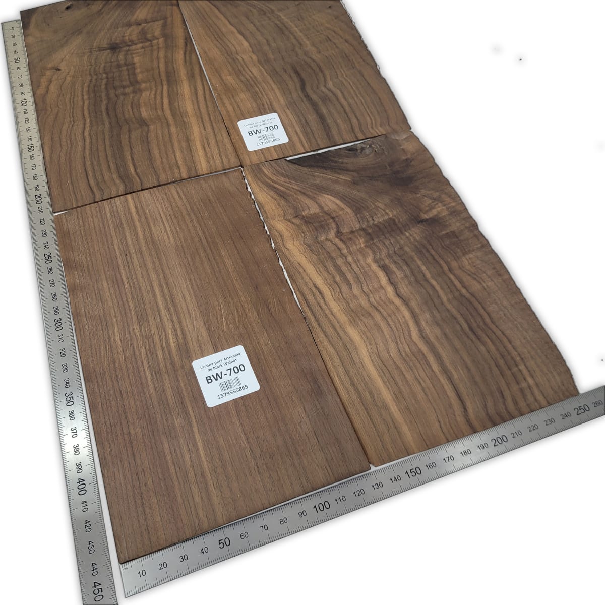 Set de 4 Laminas BW-700 de Black Walnut para Pala de Guitarra y Artesania2