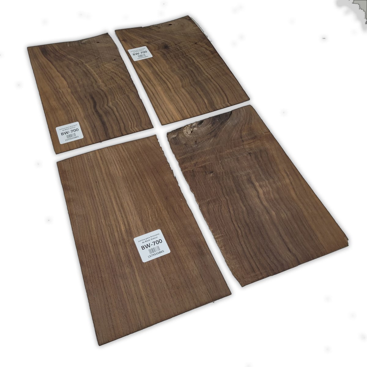 Set de 4 Laminas BW-700 de Black Walnut para Pala de Guitarra y Artesania4