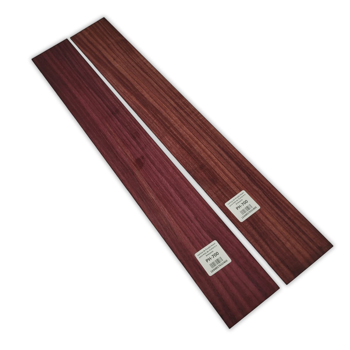 Set de 2 Laminas PH-700 de Purple Heart Especial con Detalles para Pala de Guitarra o Artesania 0