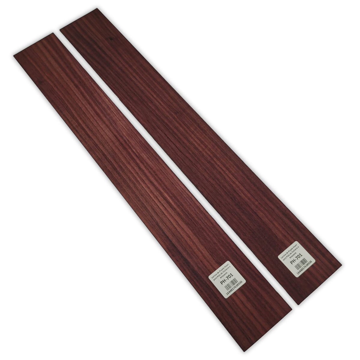 Set de 2 Laminas PH-701 de Purple Heart Especial con Detalles para Pala de Guitarra o Artesania 0