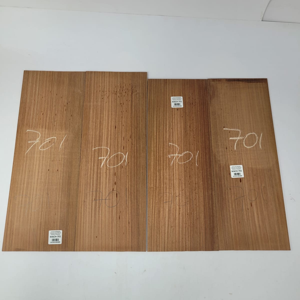 Set de 4 Laminas de Machiche Mexicano MACH-701 para Artesania - Madera con Detalles 0