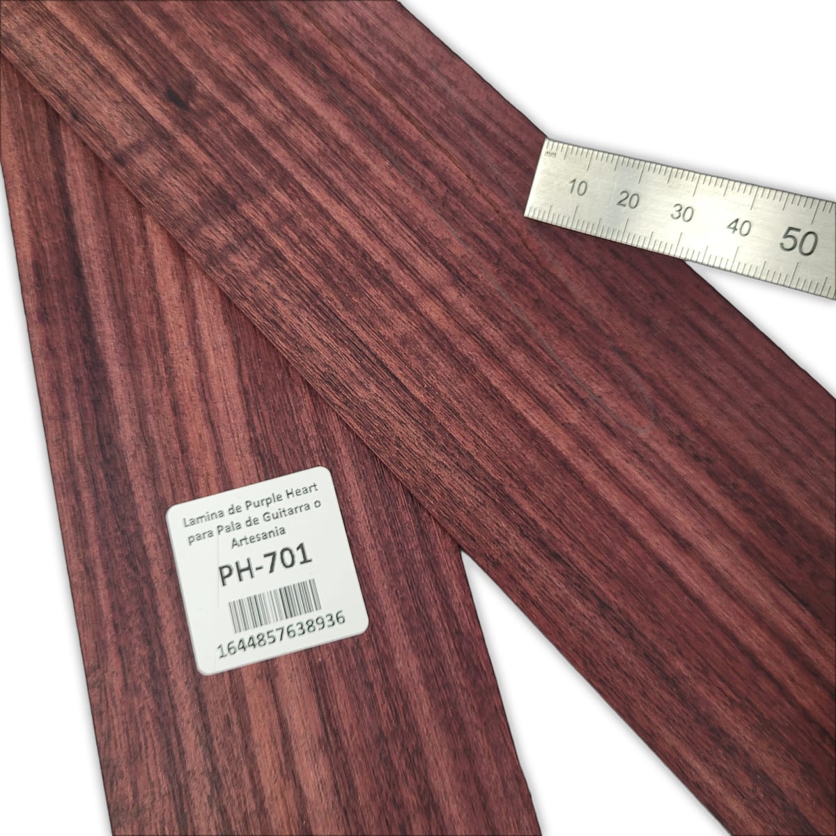Set de 2 Laminas PH-701 de Purple Heart Especial con Detalles para Pala de Guitarra o Artesania4