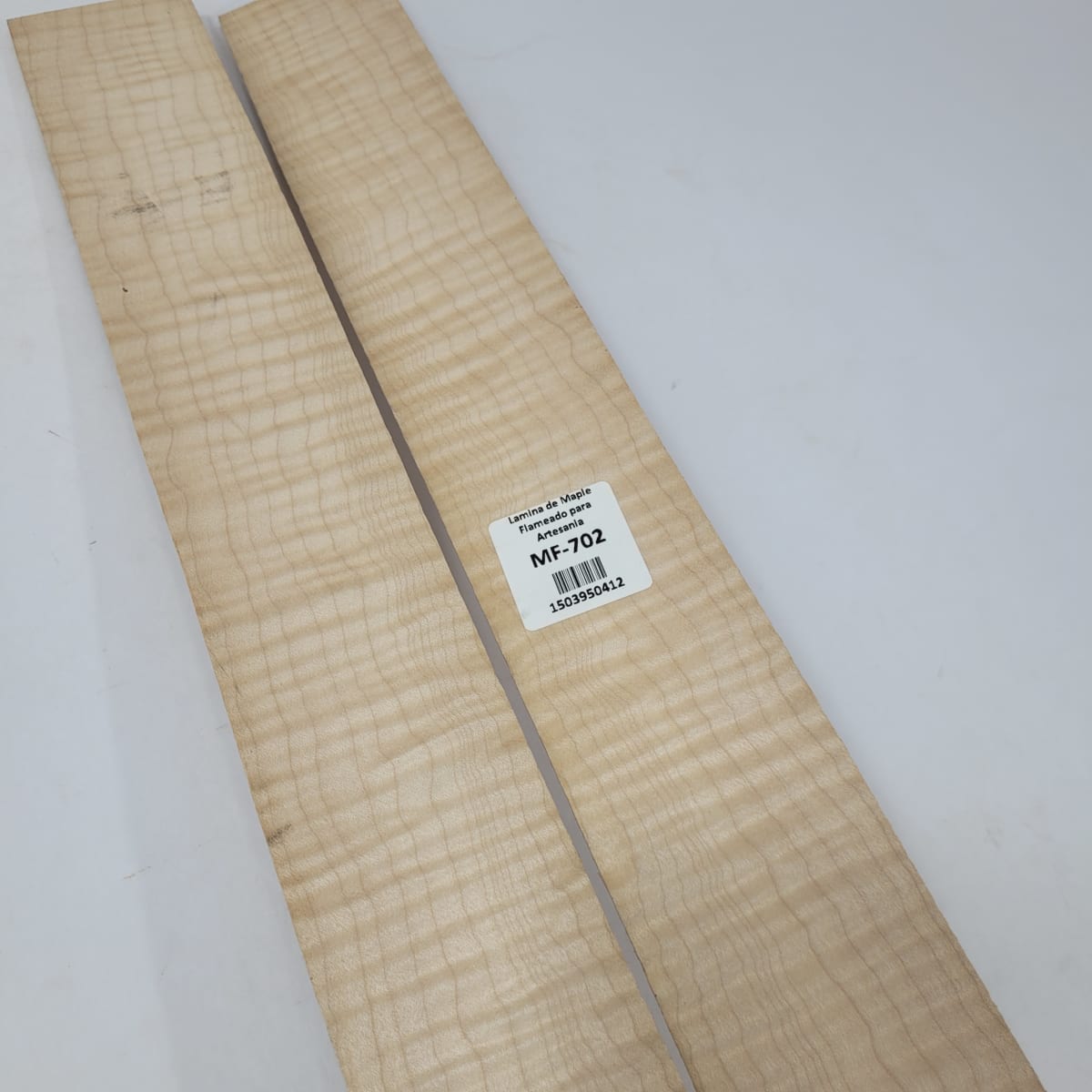 Set de 2 Laminas tipo Espejo MP-702 de Maple Flameado para Artesania5