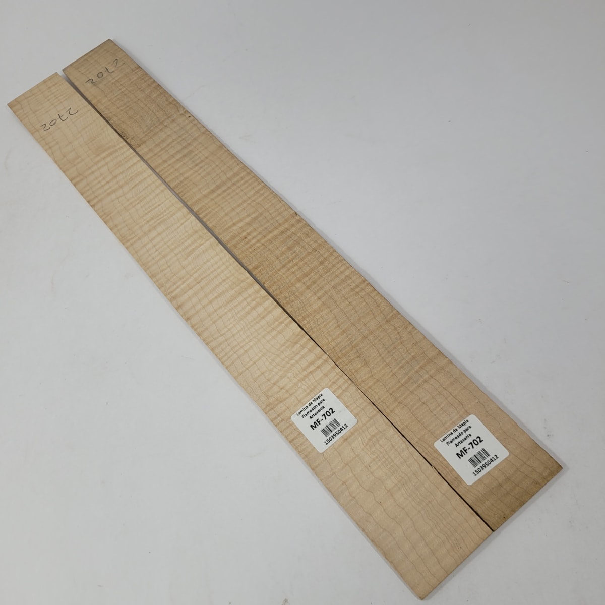 Set de 2 Laminas tipo Espejo MP-702 de Maple Flameado para Artesania6