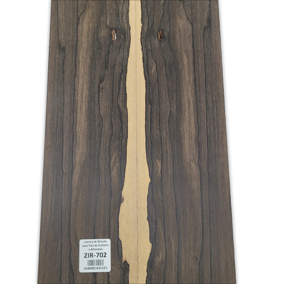 2 Laminas Unica ZIR-702 de Ziricote Mexicano para Pala de Guitarra o Artesania 0