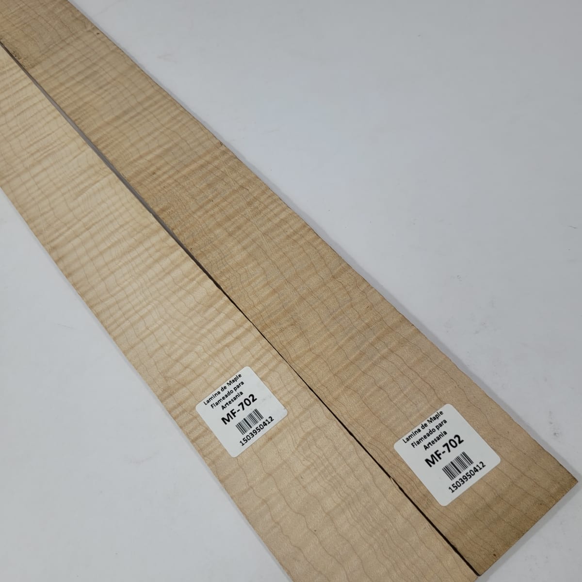 Set de 2 Laminas tipo Espejo MP-702 de Maple Flameado para Artesania3