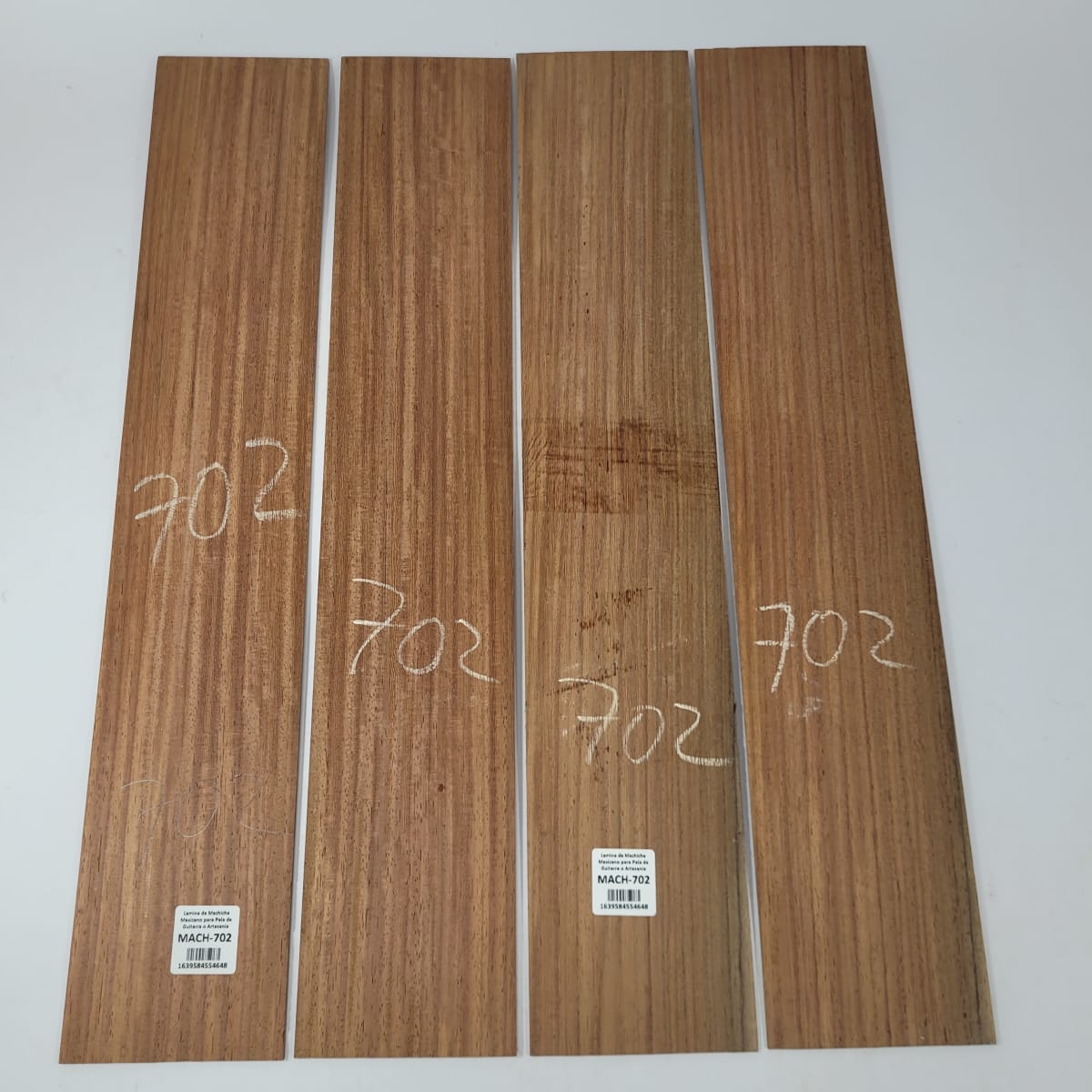 Set de 4 Laminas de Machiche Mexicano MACH-702 para Artesania - Madera con Detalles 0