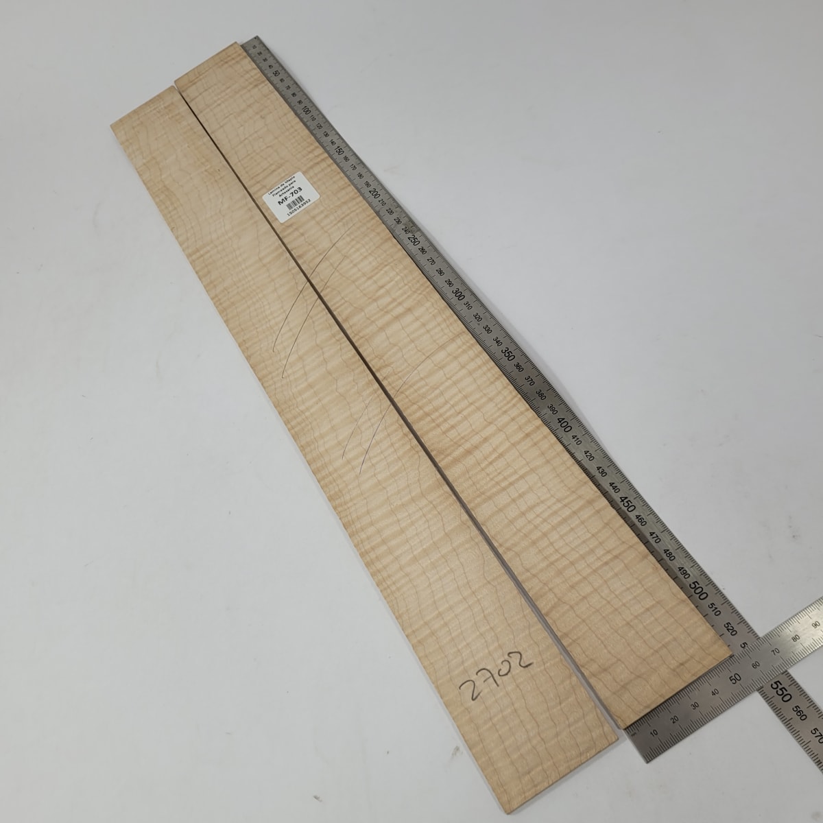 Set de 2 Laminas de Maple Flameado MF-703 para pala de Guitarra o Artesania2