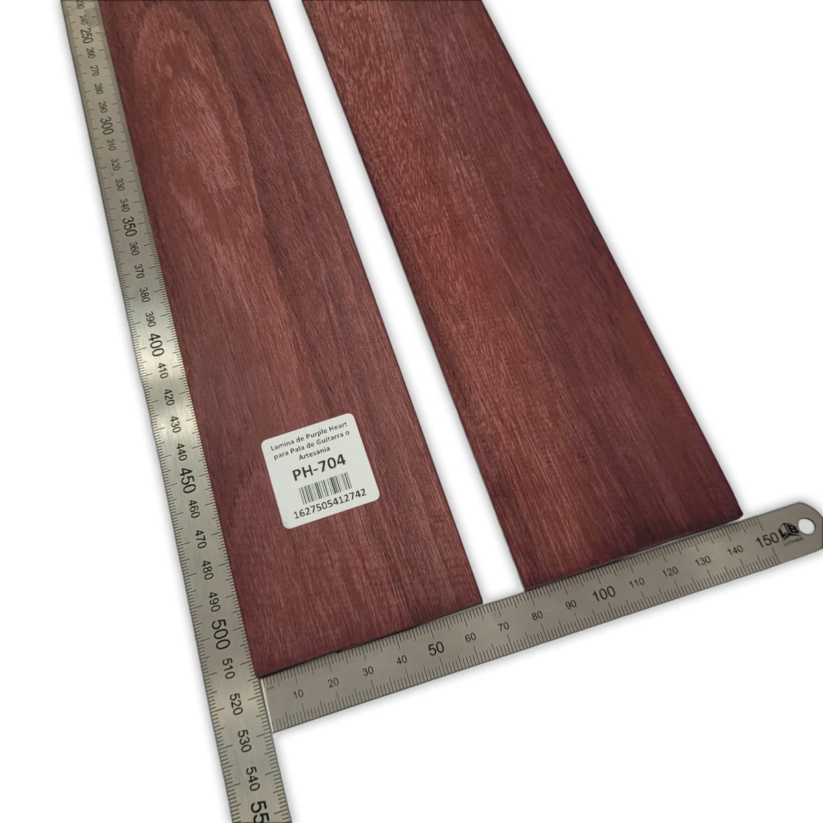 Set de 2 Laminas PH-704 de Purple Heart Economico para Pala de Guitarra y Artesania3